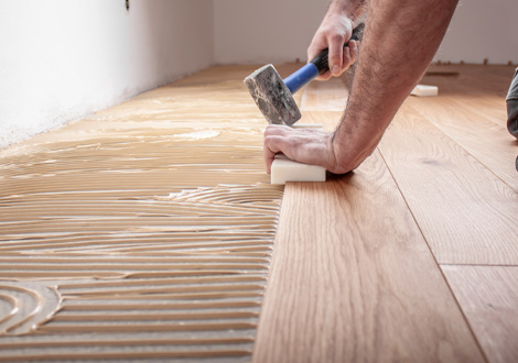 Pose de parquet près d'Arras